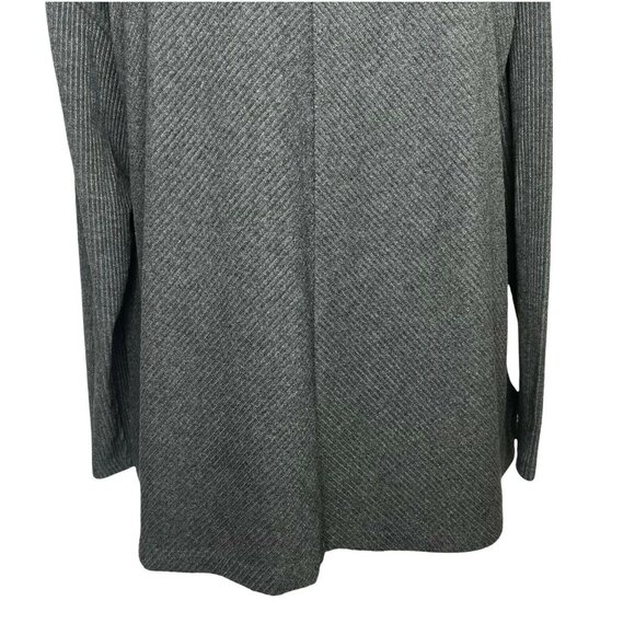 Ava & Viv Sweater Womens 1X Gray Ribbed Long Sleeves Textured - Picture 4 of 10